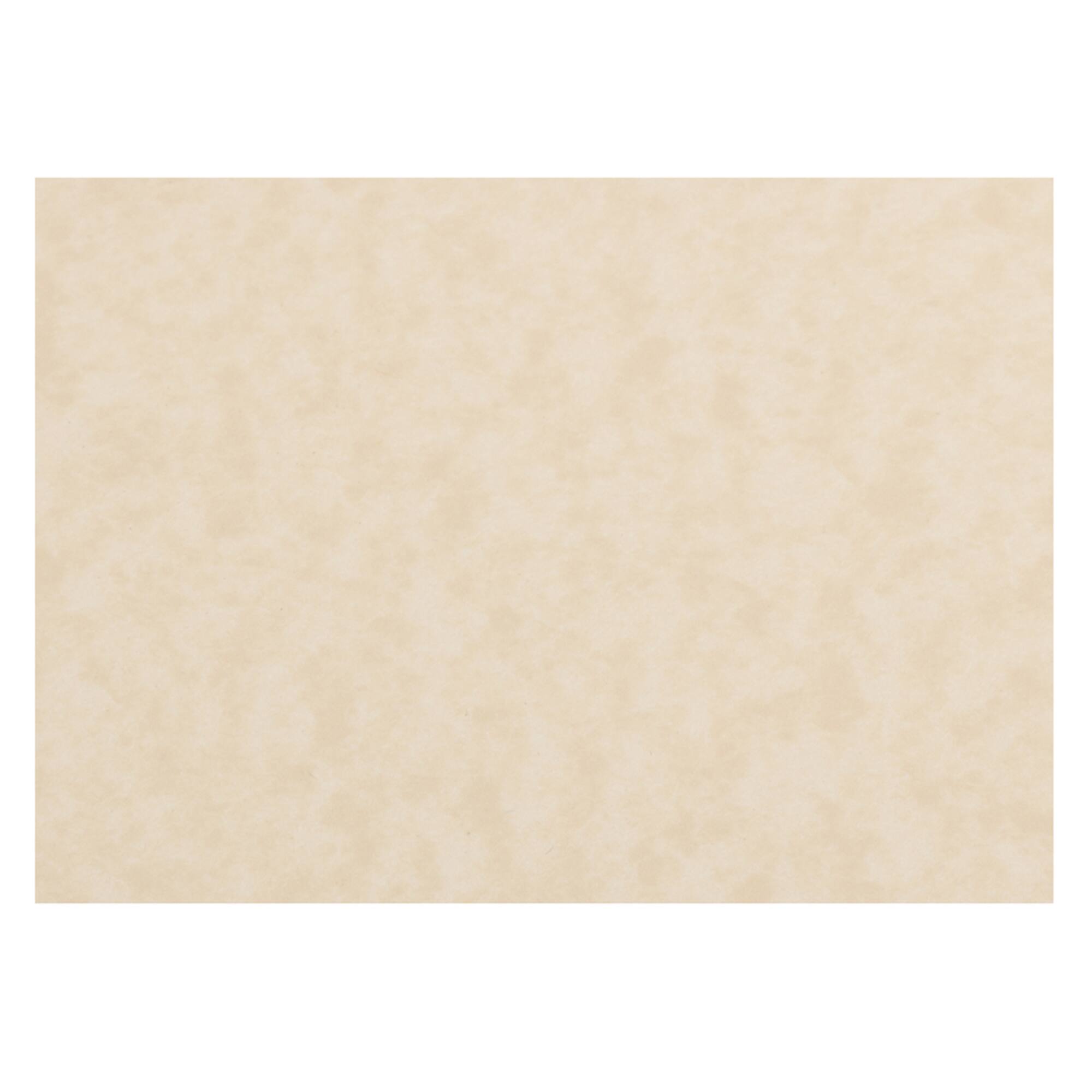 JAM Paper Natural 3.5" x 4.87" Blank Flat Parchment Note Cards, 50ct.